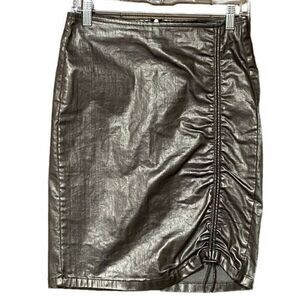 Zara Women’s Skirt Medium Gray Green Metallic Pencil Girly Femme Sassy NWT​